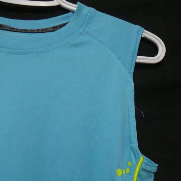 ATHLETIC WORKS | large, 14 | Light Blue Tank Top | 100% Polyester | Mesh Sides - Picture 5 of 15